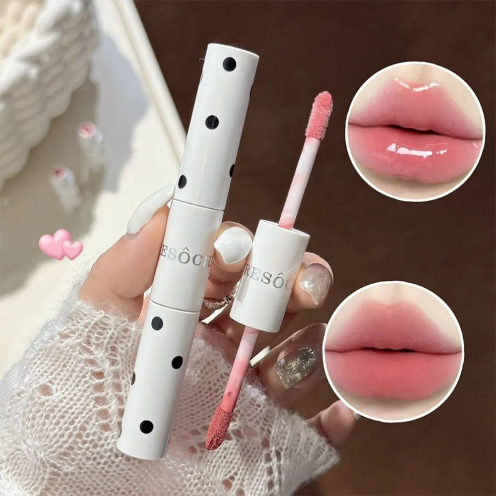 Dual-Ended Glossy Matte Lip Glaze