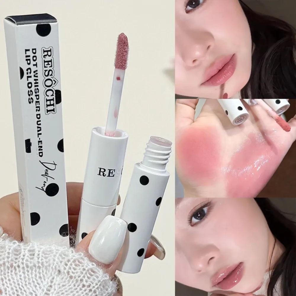 Dual-Ended Glossy Matte Lip Glaze