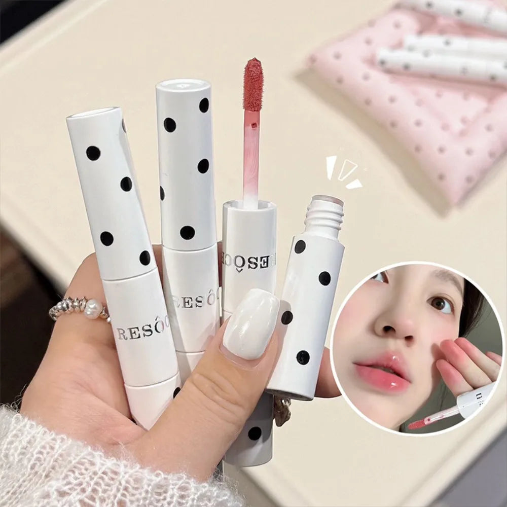 Dual-Ended Glossy Matte Lip Glaze