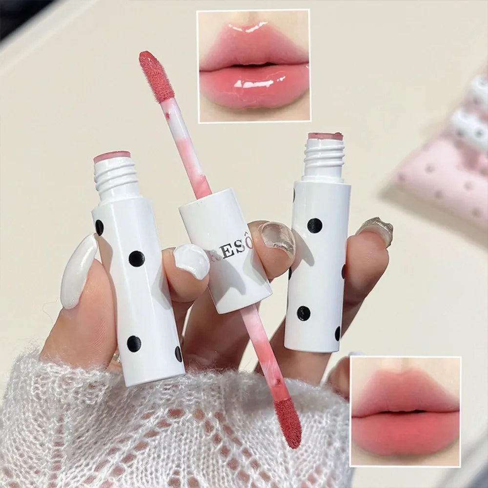 Dual-Ended Glossy Matte Lip Glaze