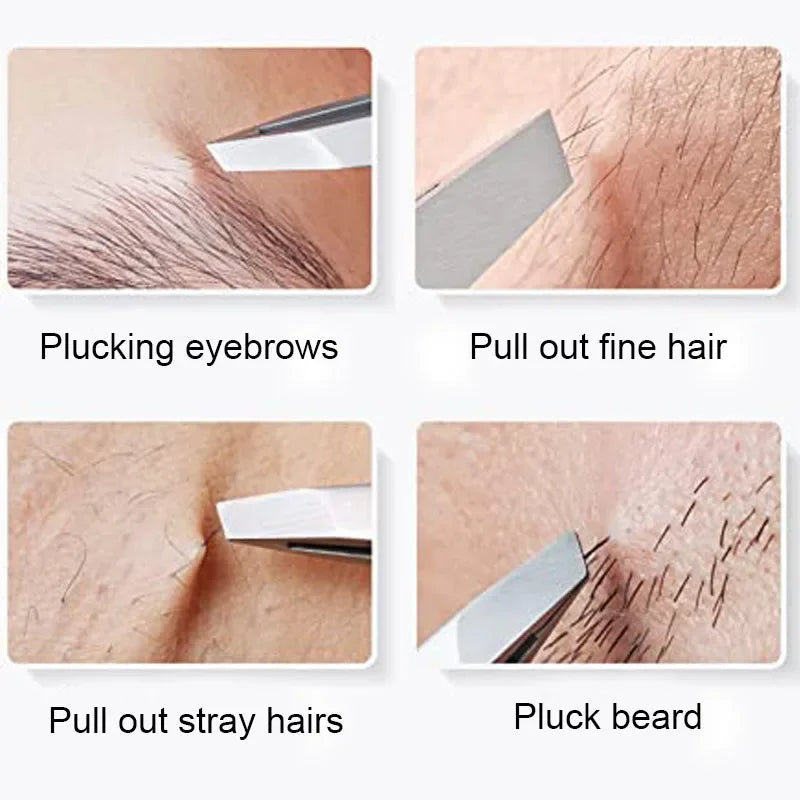 Stainless Steel Eyebrow Precision Tweezers